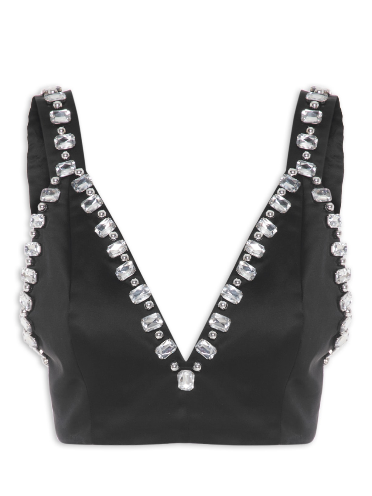 Top Cetim Celina - Preto