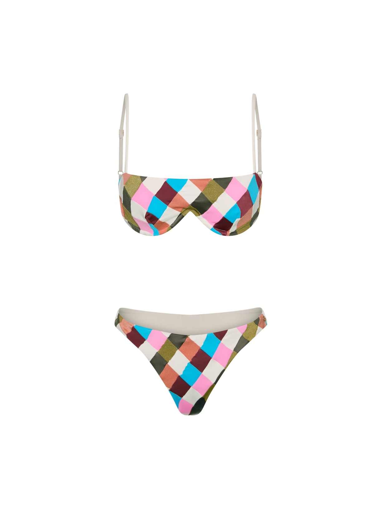 top com aro contínuo patchwork Suntime