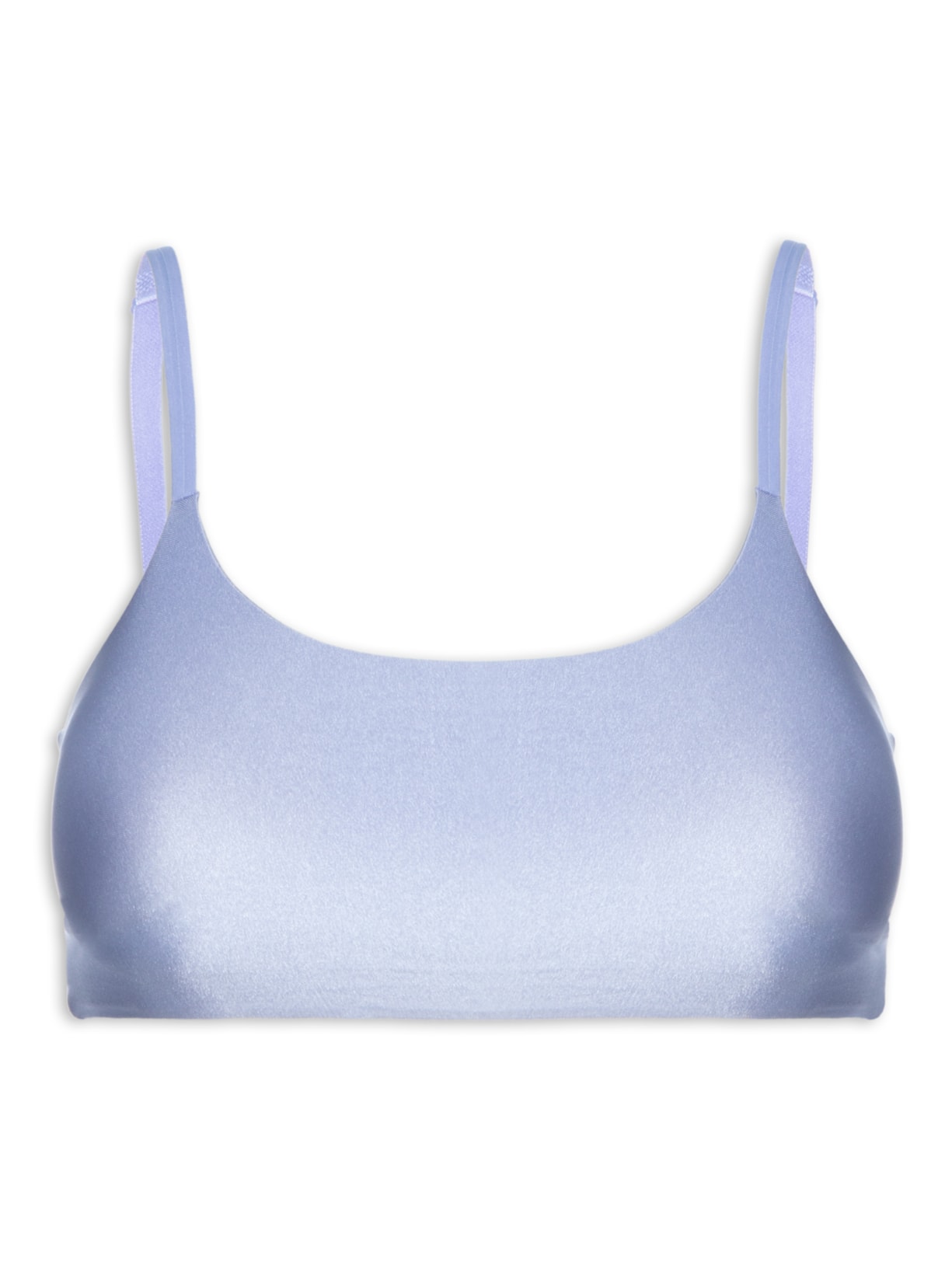 Top Com Bojo Removível Em Microfibra Acetinada - Lilás