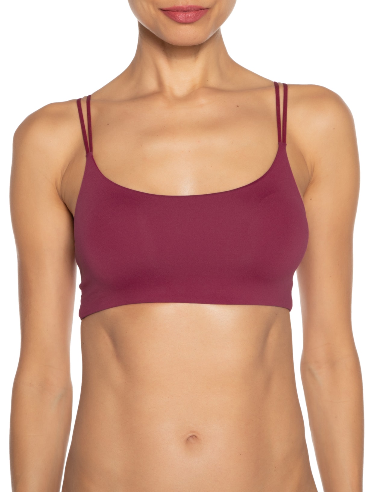 Top Com Bojo Removível Em Microfibra Rosa Hope