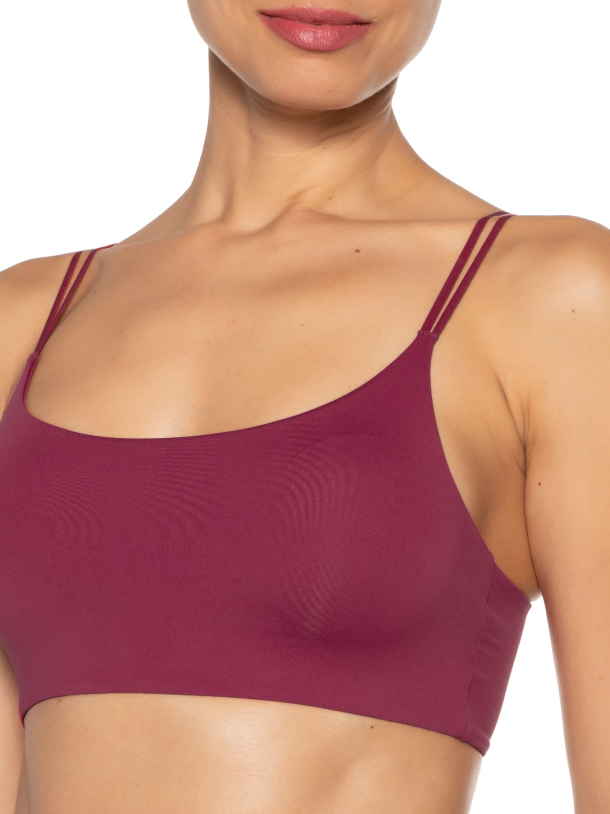 Top Com Bojo Removível Em Microfibra Rosa Hope