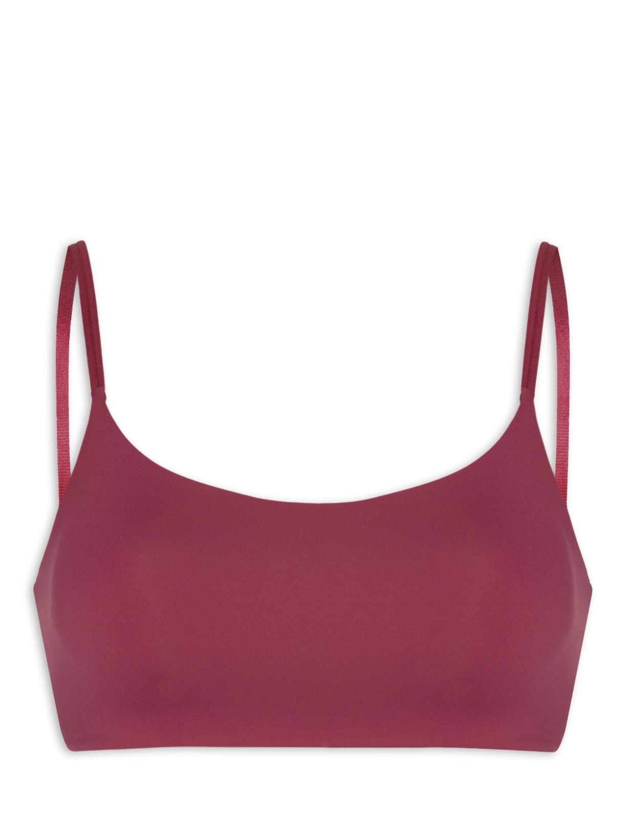 Top Com Bojo Removível Em Microfibra Rosa Hope