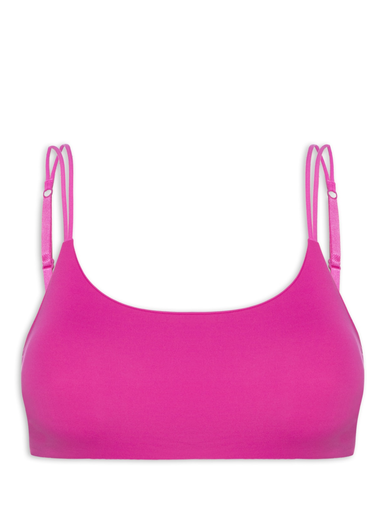 Top Com Bojo Removível em Microfibra - Rosa