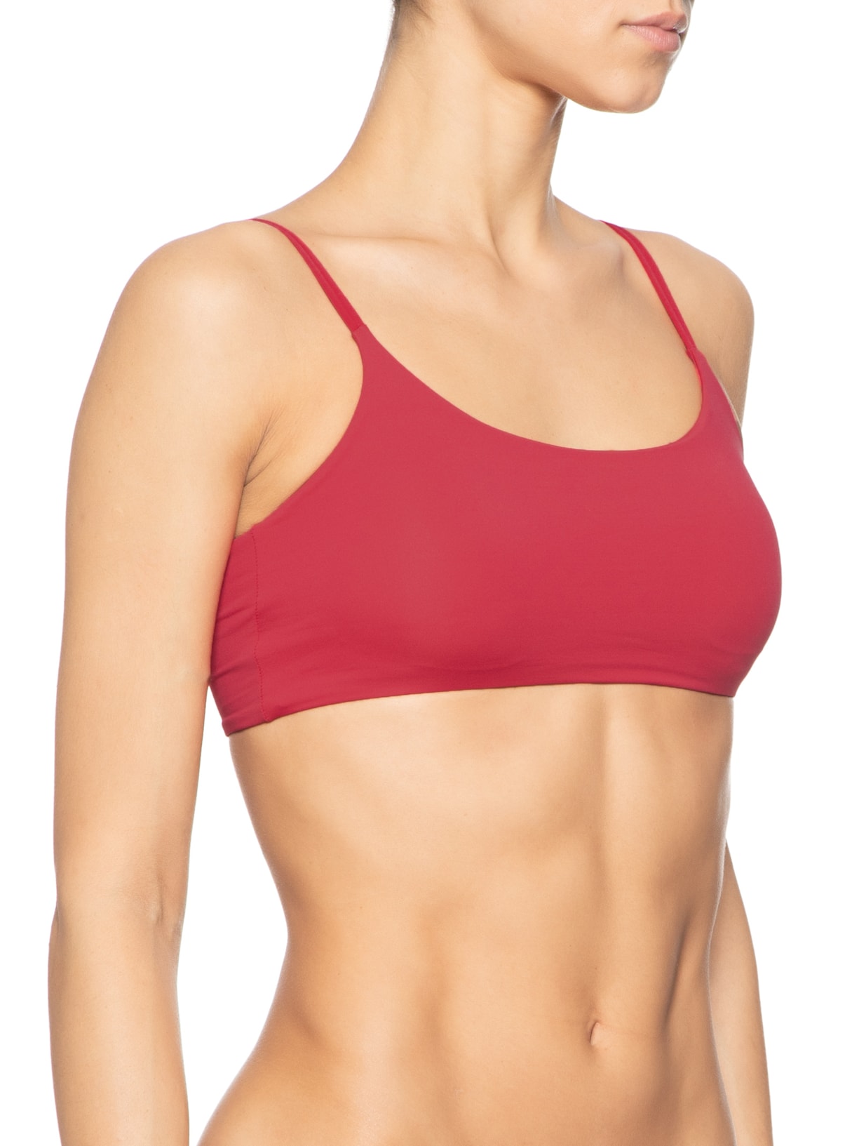 Top Com Bojo Removível Em Microfibra Vermelho  Hope