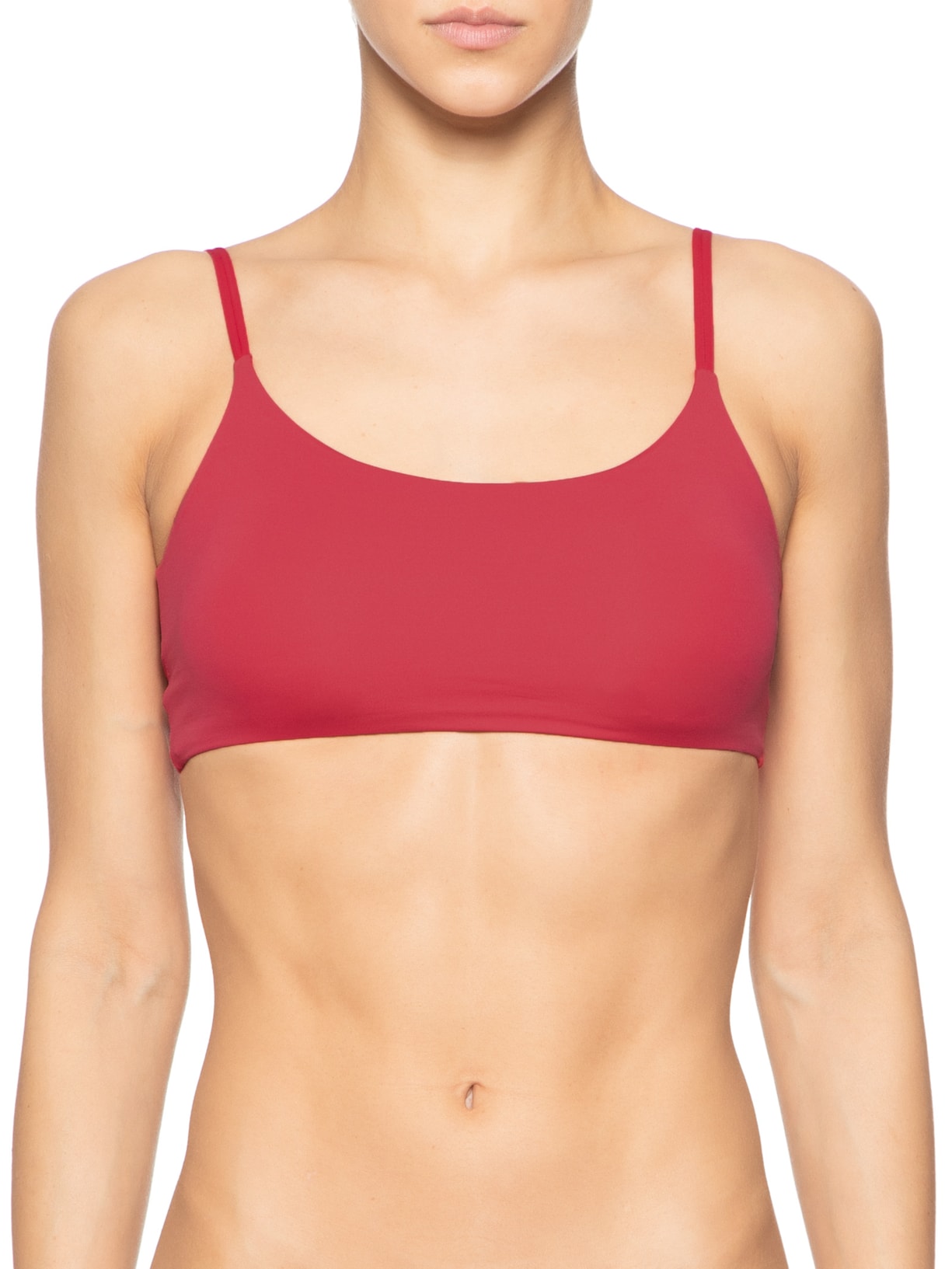 Top Com Bojo Removível Em Microfibra Vermelho  Hope