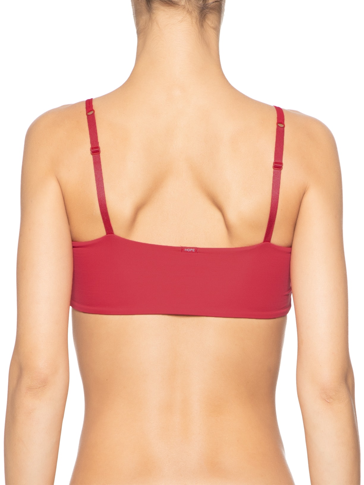 Top Com Bojo Removível Em Microfibra Vermelho  Hope