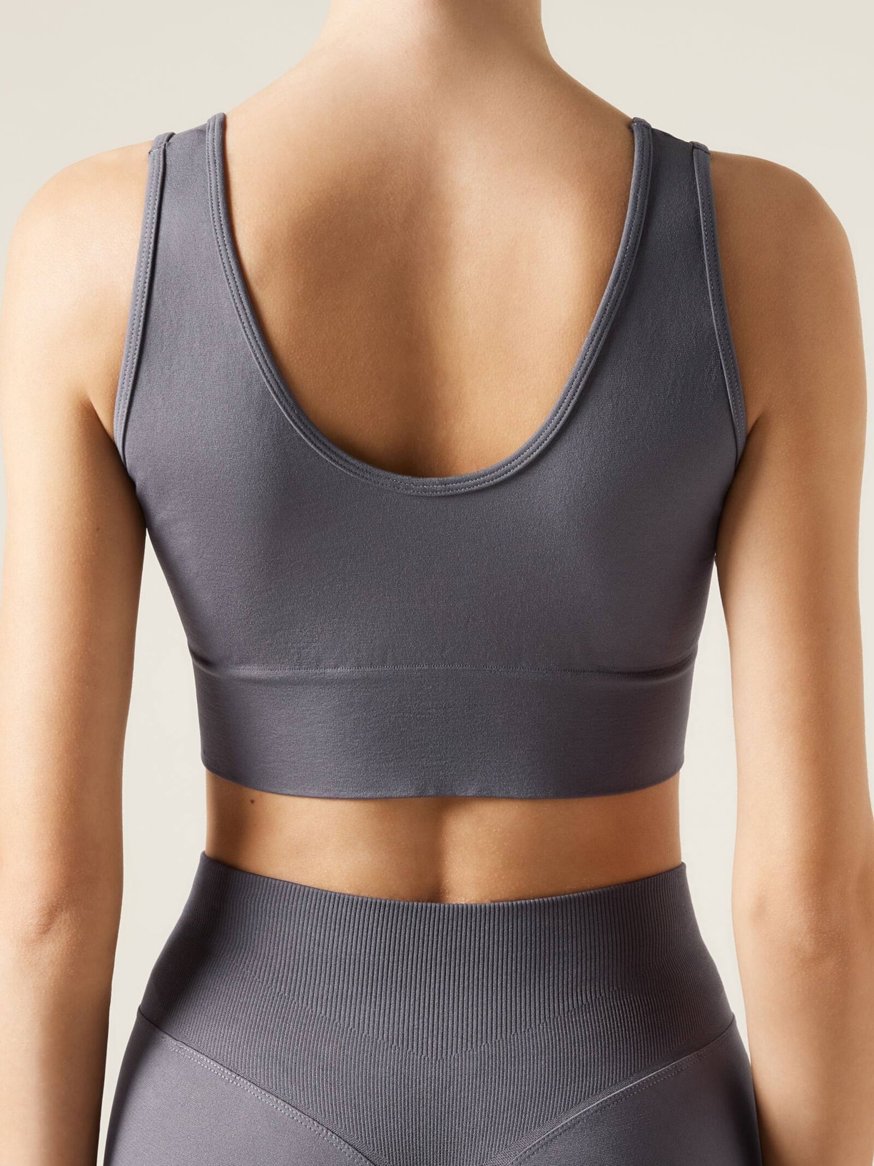 Top Com Efeito Modelador Cinza Calzedonia