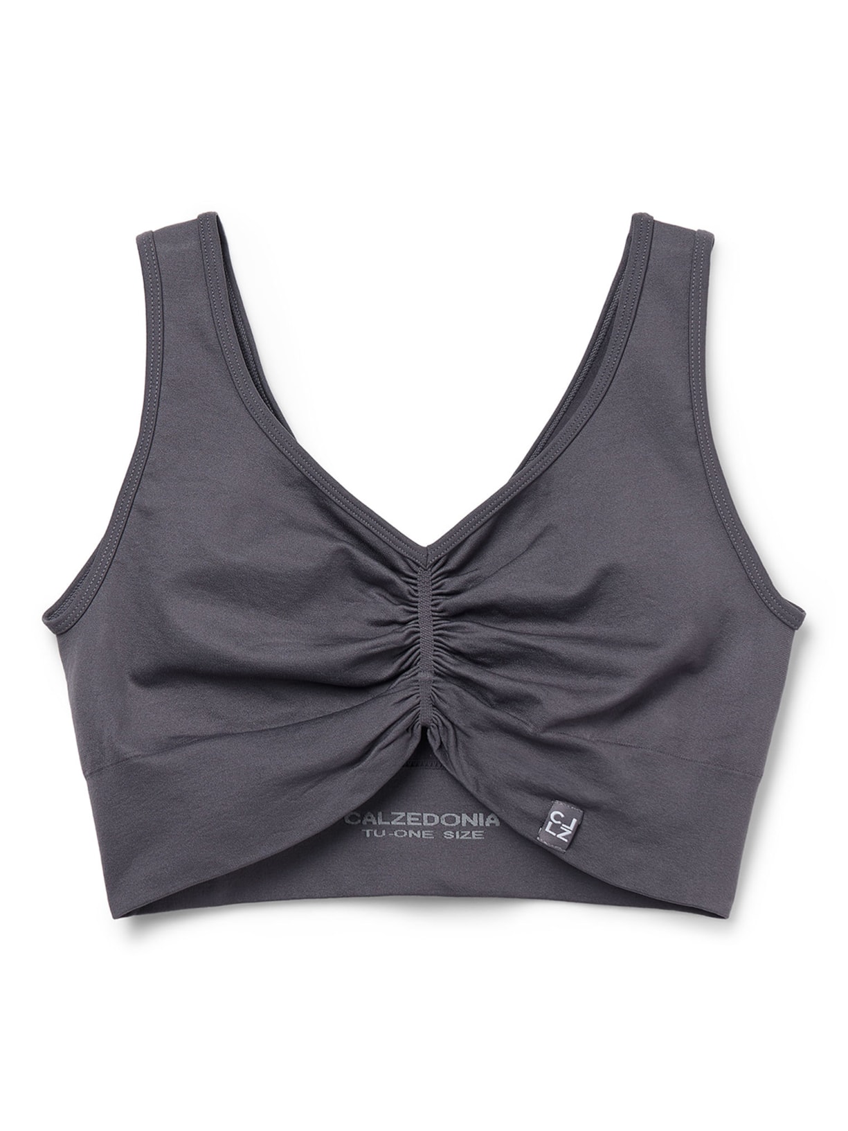 Top Com Efeito Modelador - Cinza