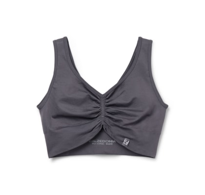 Top Com Efeito Modelador - Cinza