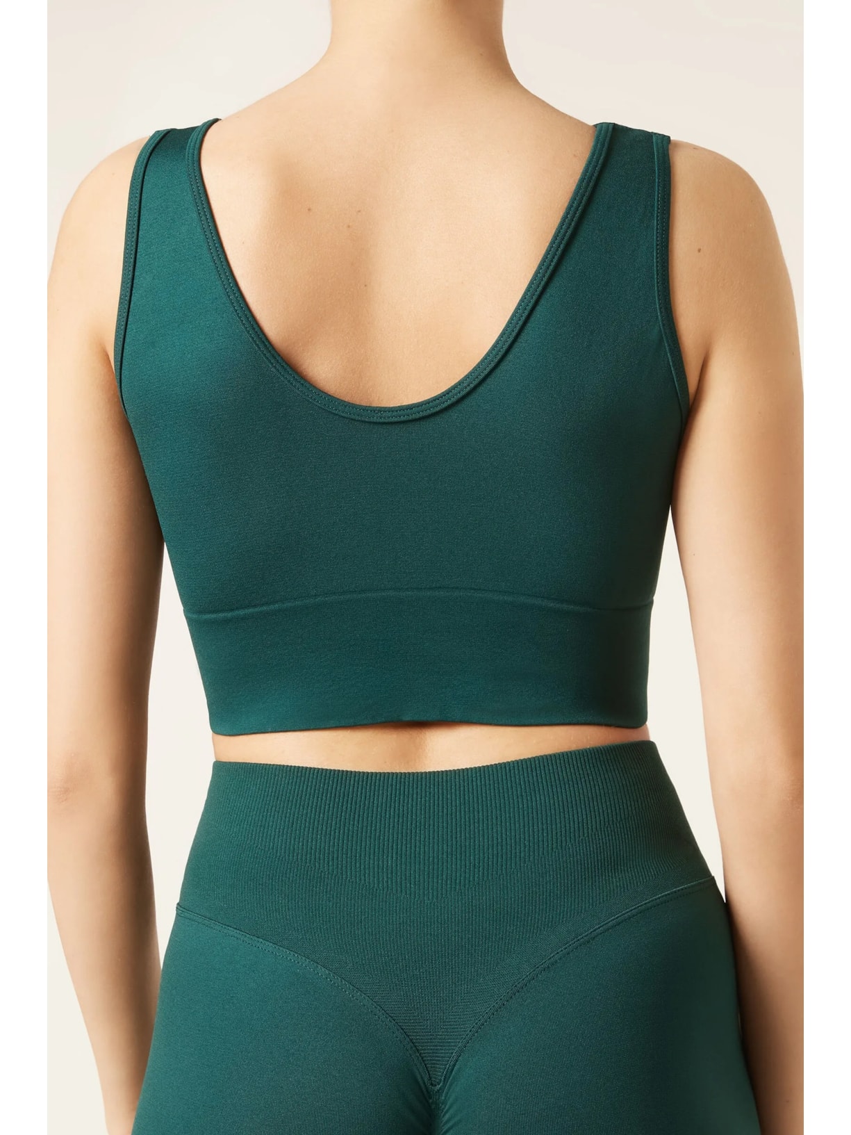 Top Com Efeito Modelador Verde Calzedonia