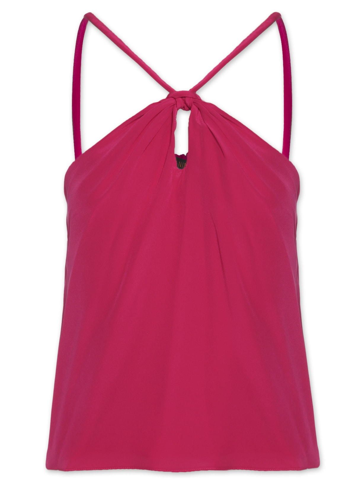 Top Com Rolote E Nó - Rosa