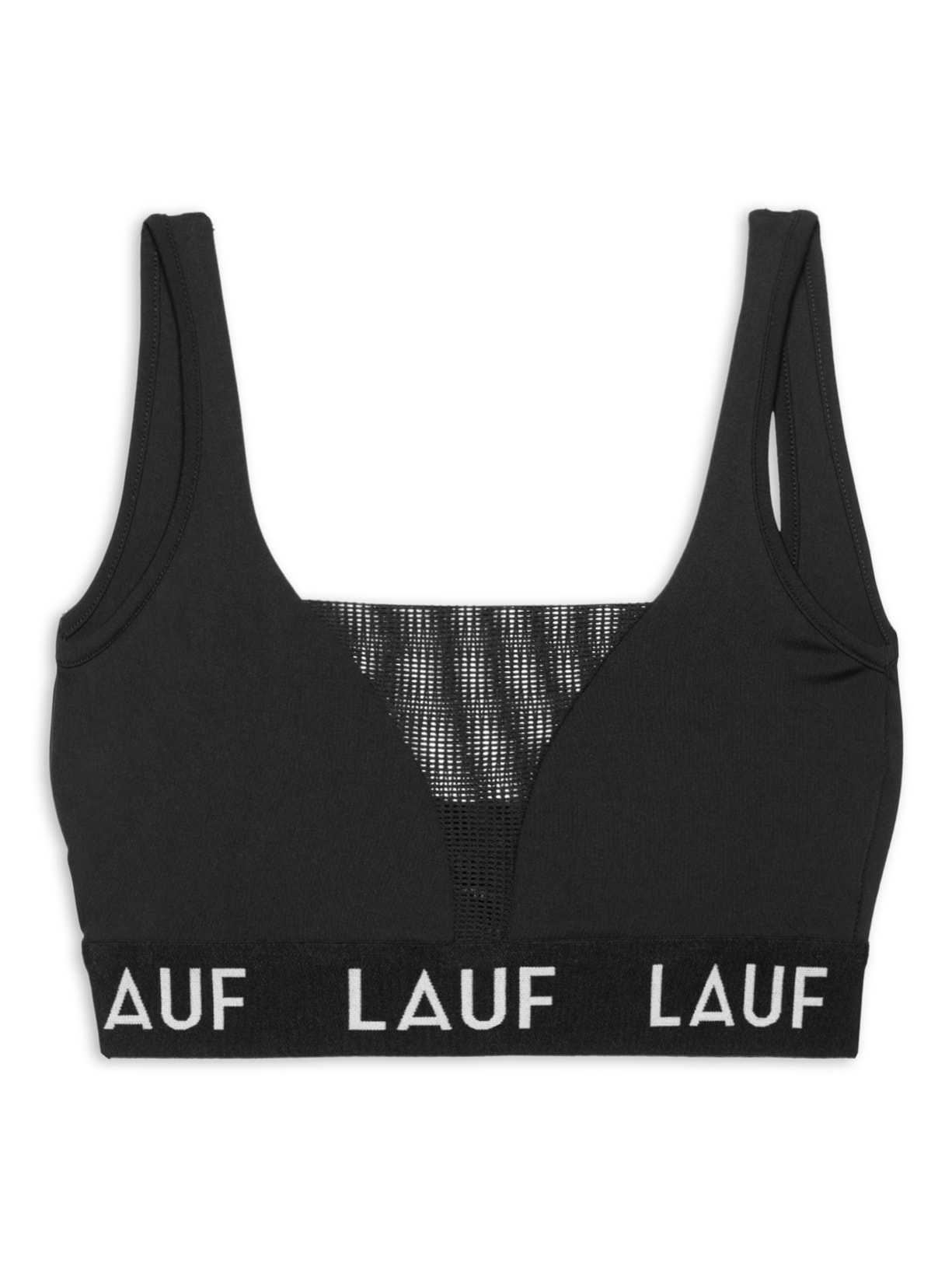 Top Com Tule Arrastão Gerbera - Preto