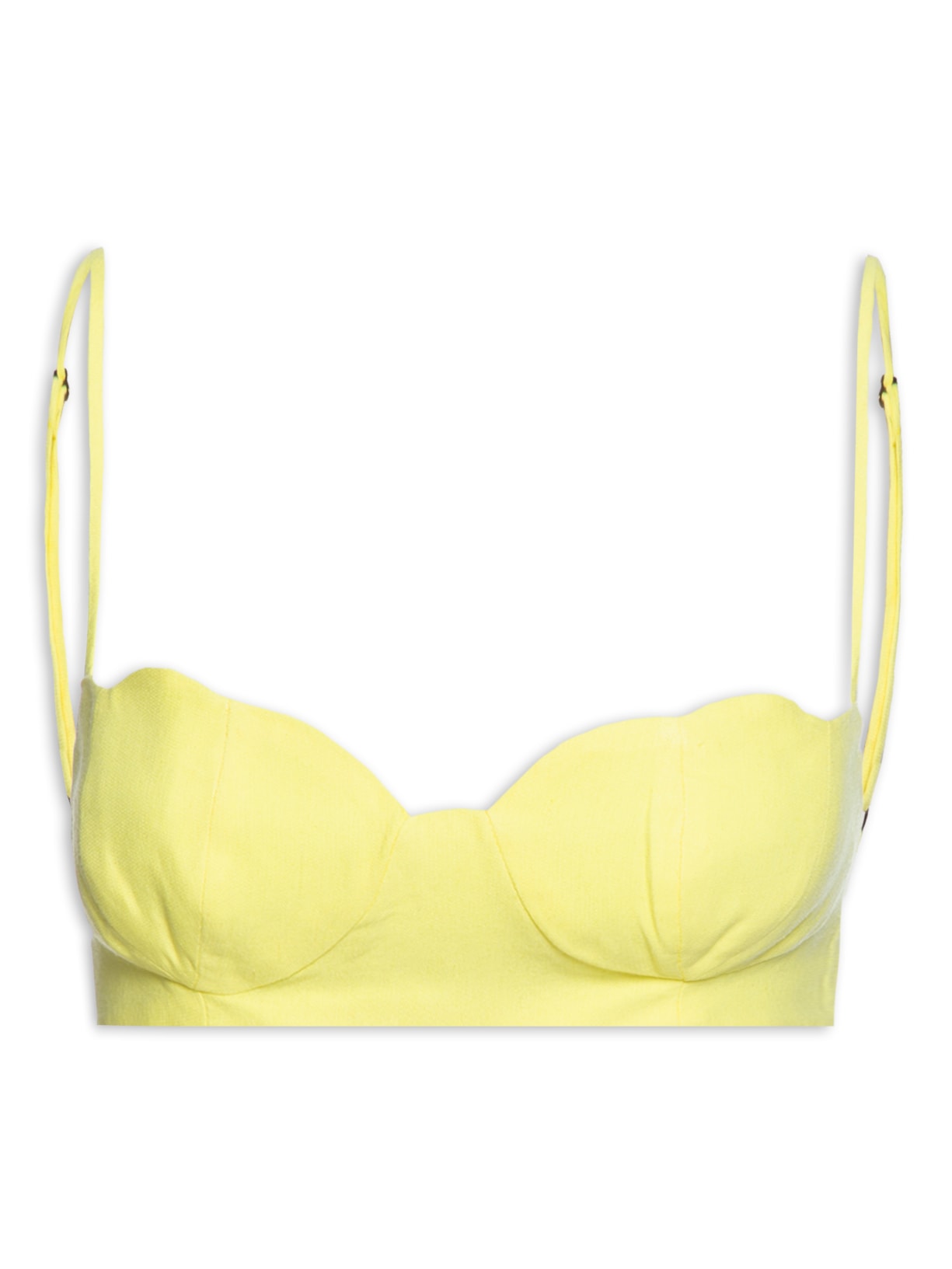 Top Concha Alcinhas - Amarelo