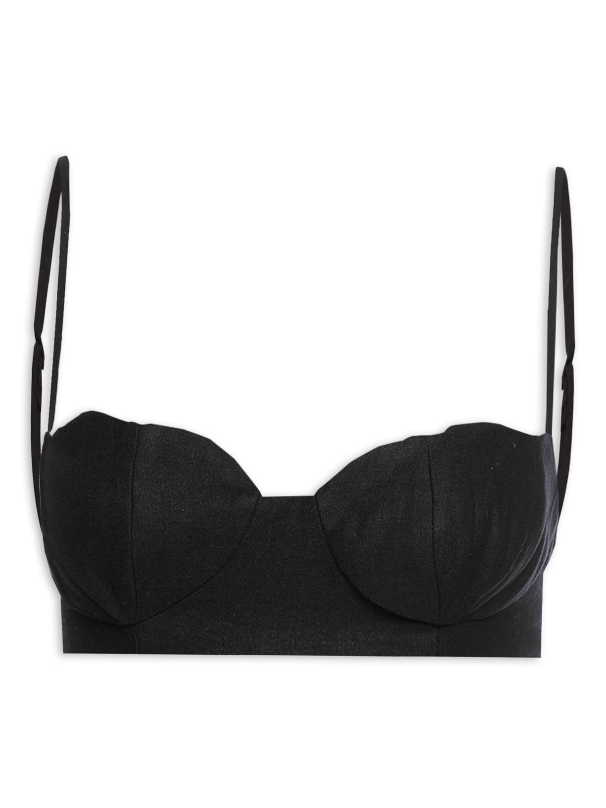 Top Conchinhas Alcinhas - Preto