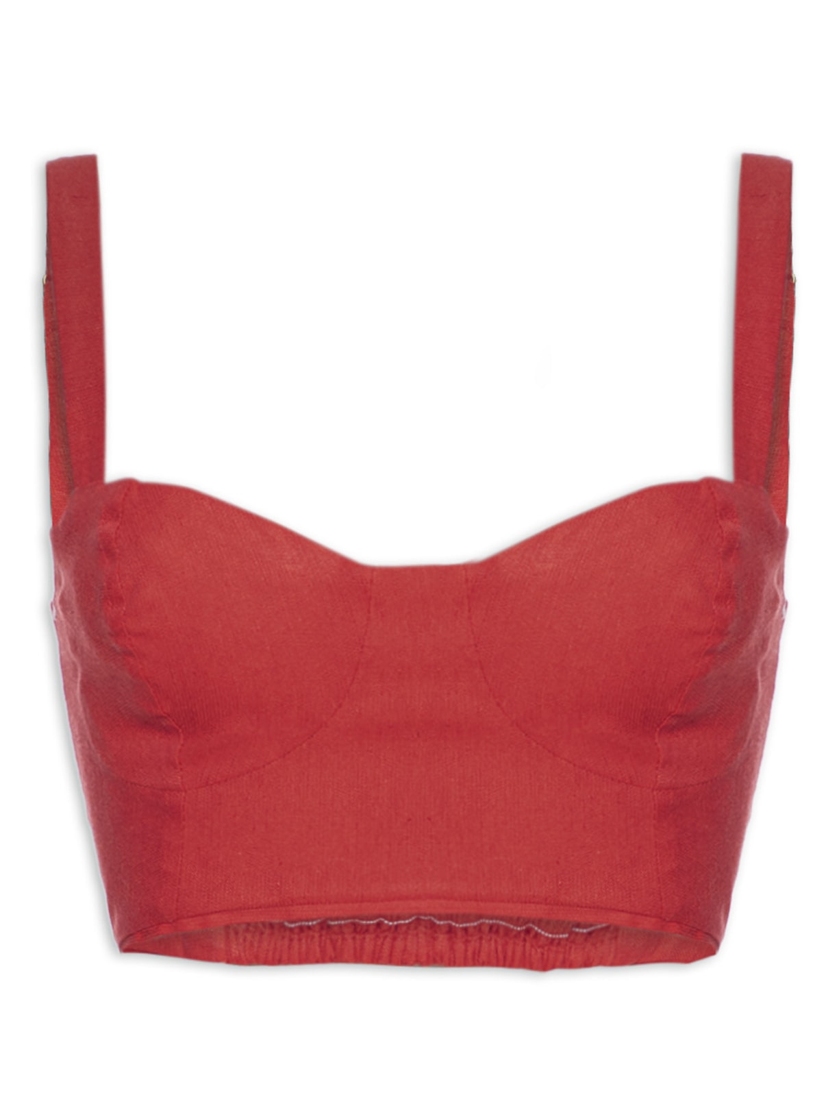 Top Corselet Detalhe - Vermelho