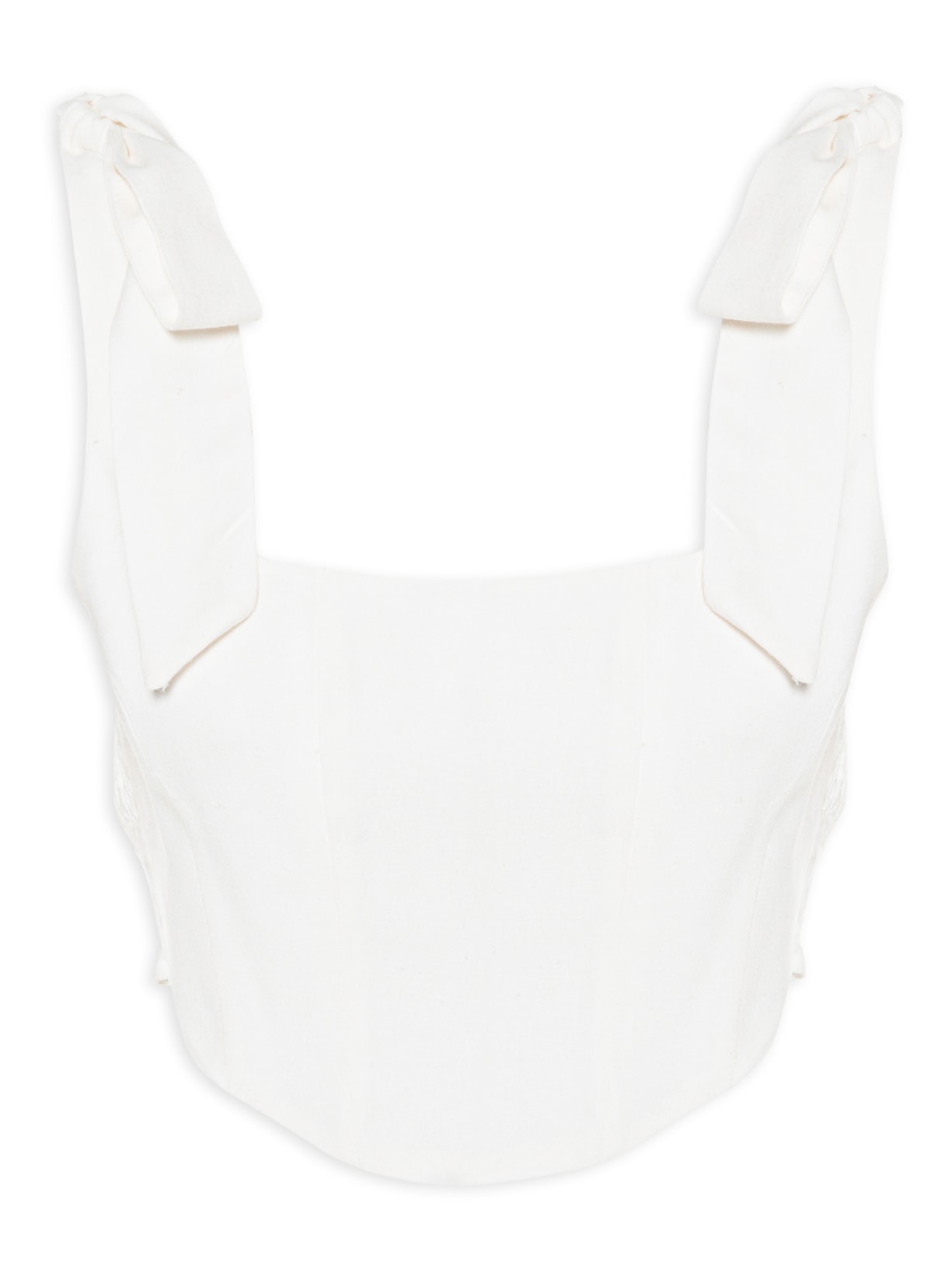 Top Corselet Laço - Branco