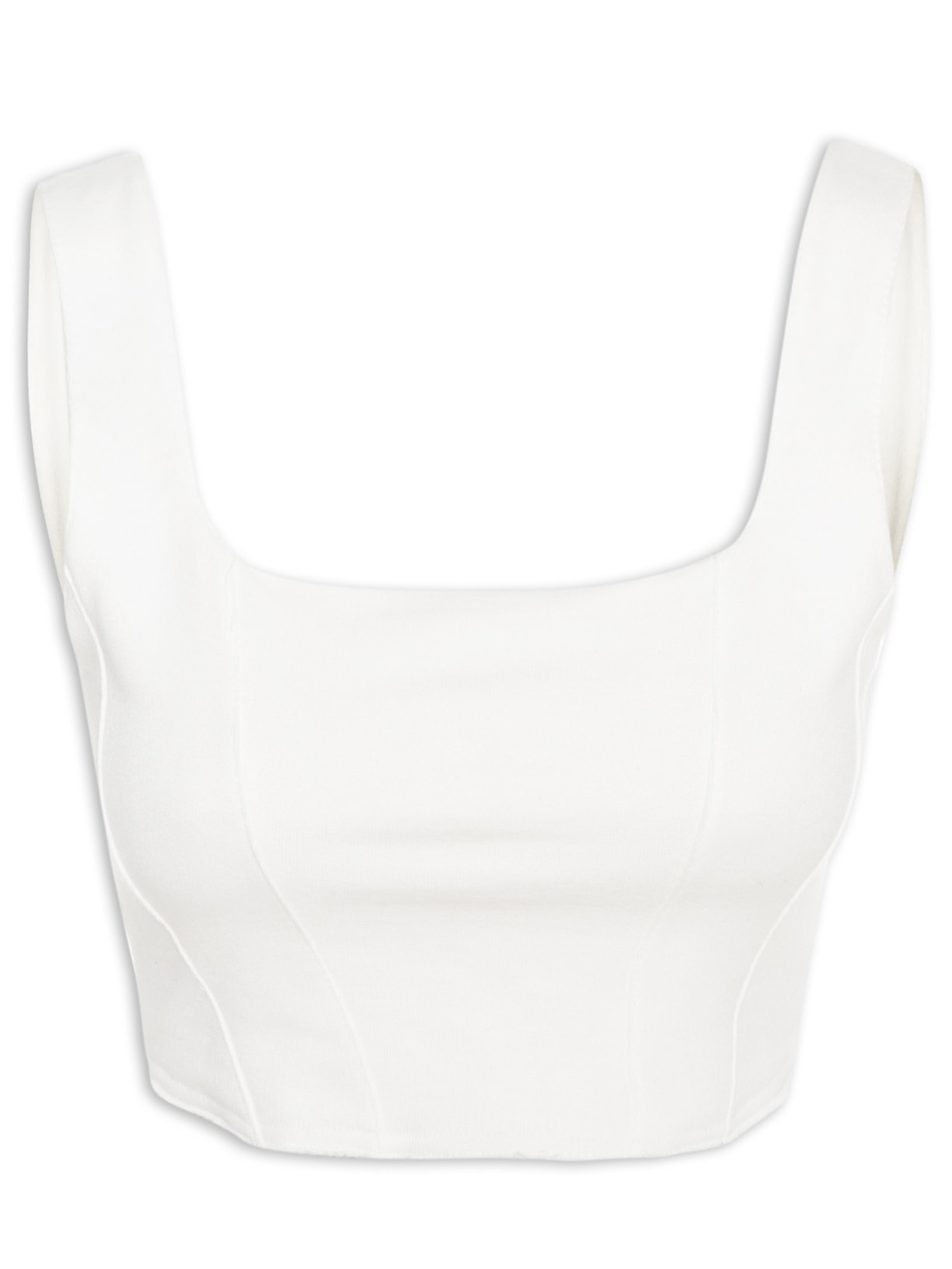 Top Corselet Moletom - Off White