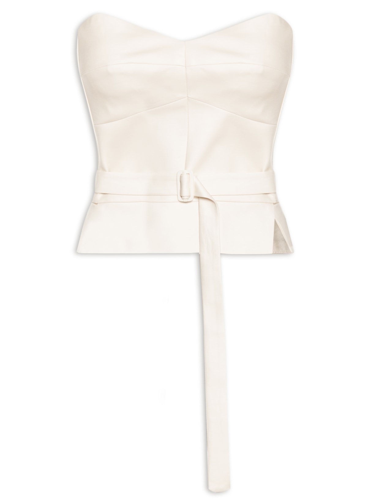Top Corselet sem Alça - Off White