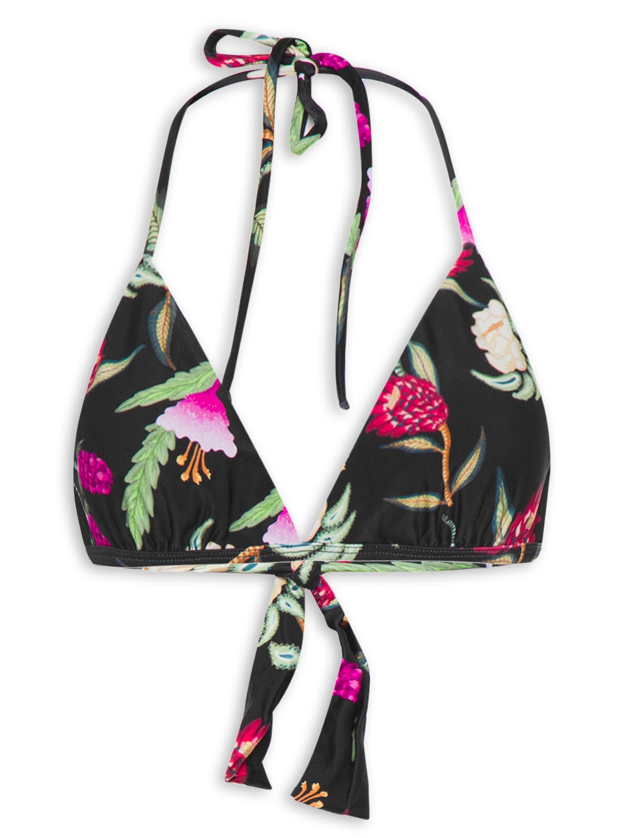 Top Cortininha Bela Preto Triya