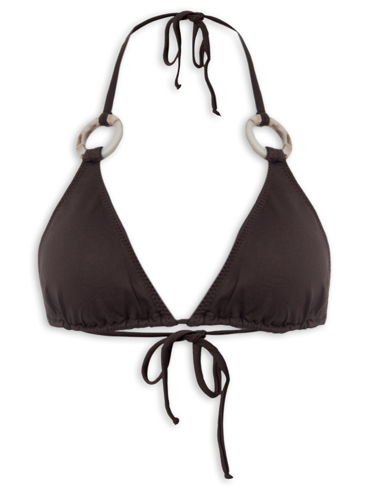 Top Cortininha Rafa Marrom  Triya