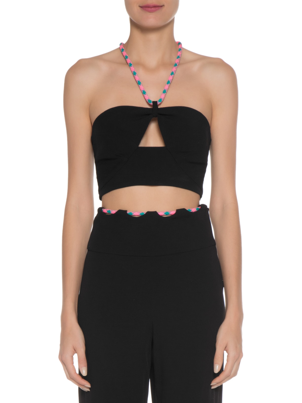 Top Crepe Corda Liz Preto Nk