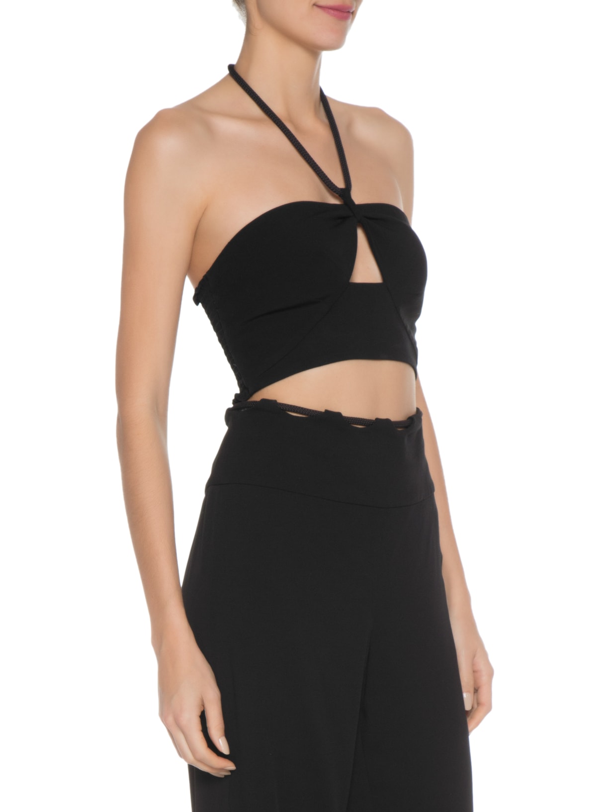 Top Crepe Corda Liz Preto Nk