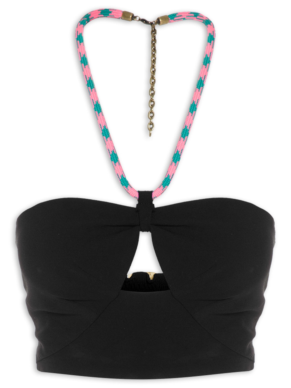 Top Crepe Corda Liz Preto Nk