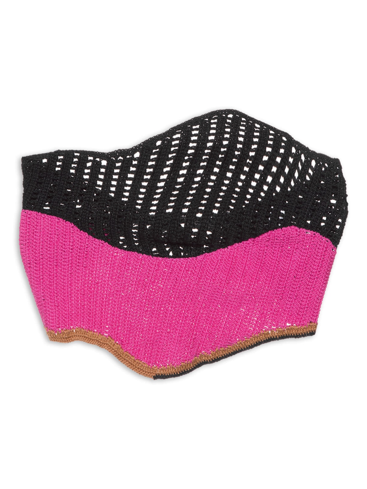 Top Crochet Ondas - Preto