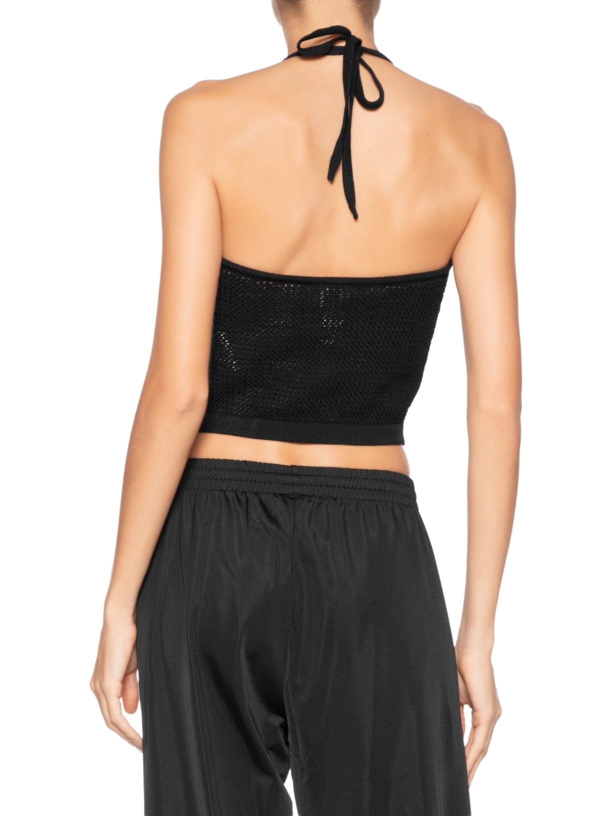 Top Crochet Preto Adidas Originals