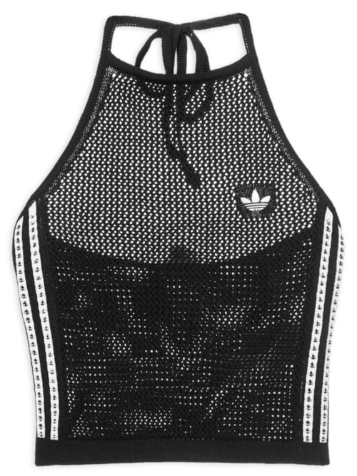 Top Crochet - Preto