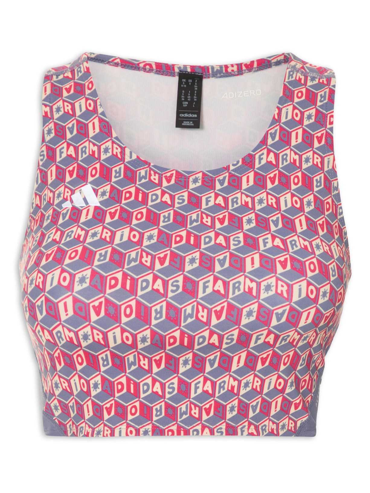 Top Cropped Adizero - Azul