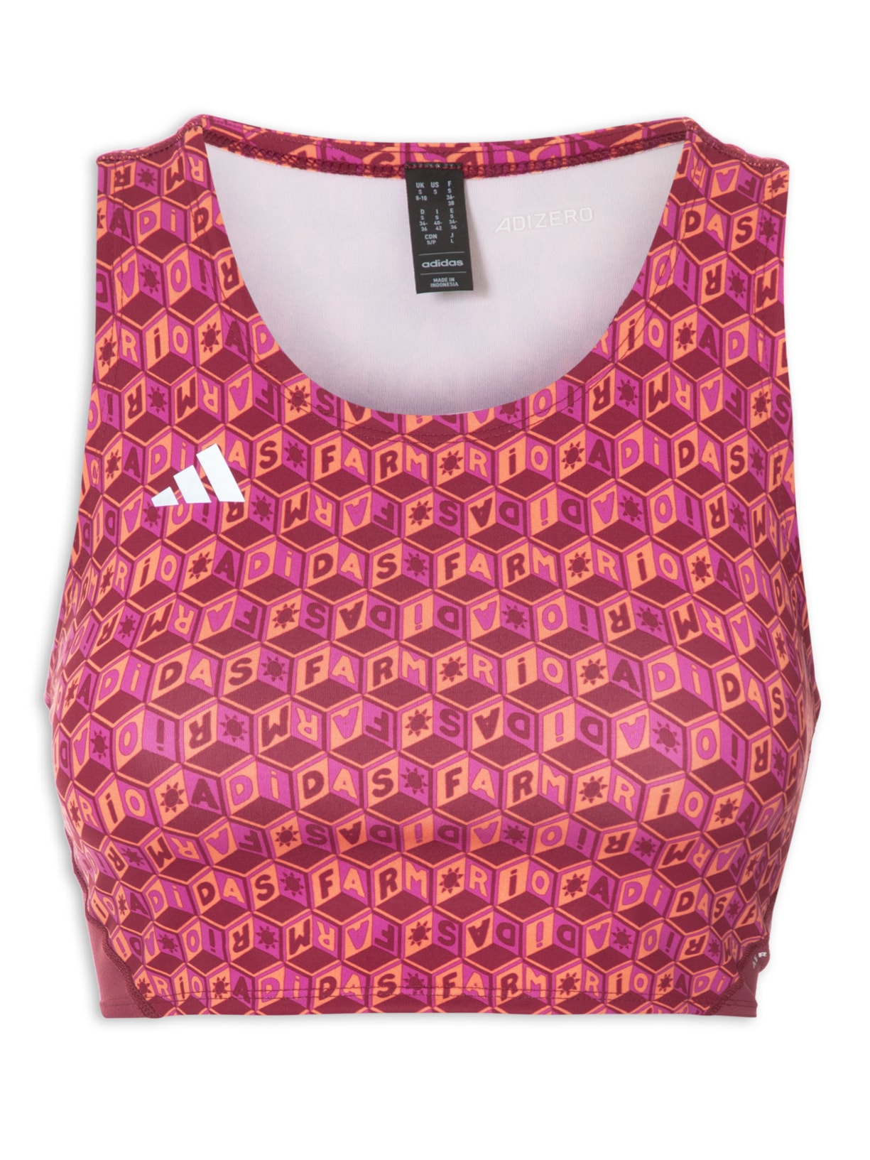 Top Cropped Adizero - Rosa