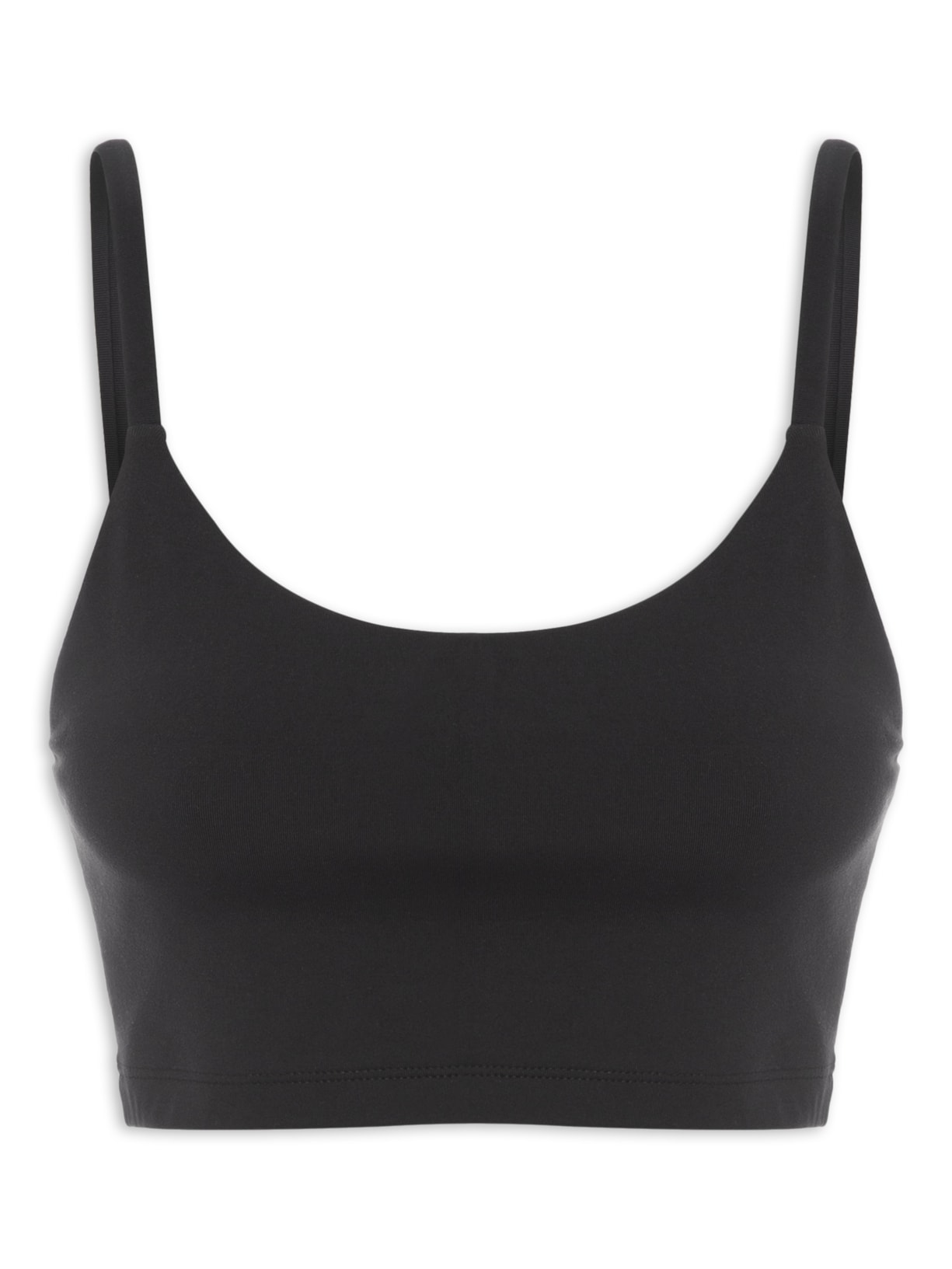 Top Cropped Alça Fina Bio Luiza - Preto