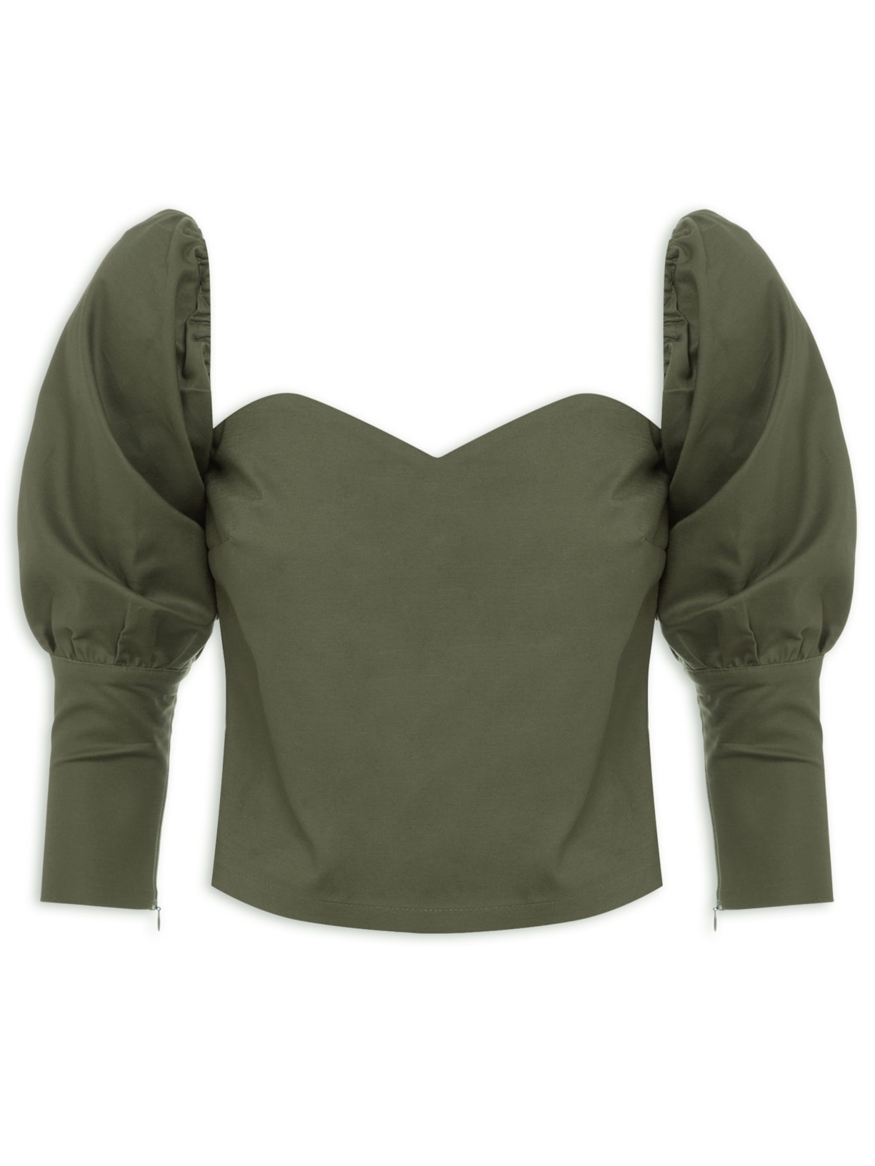 Top Cropped Angélica - Verde