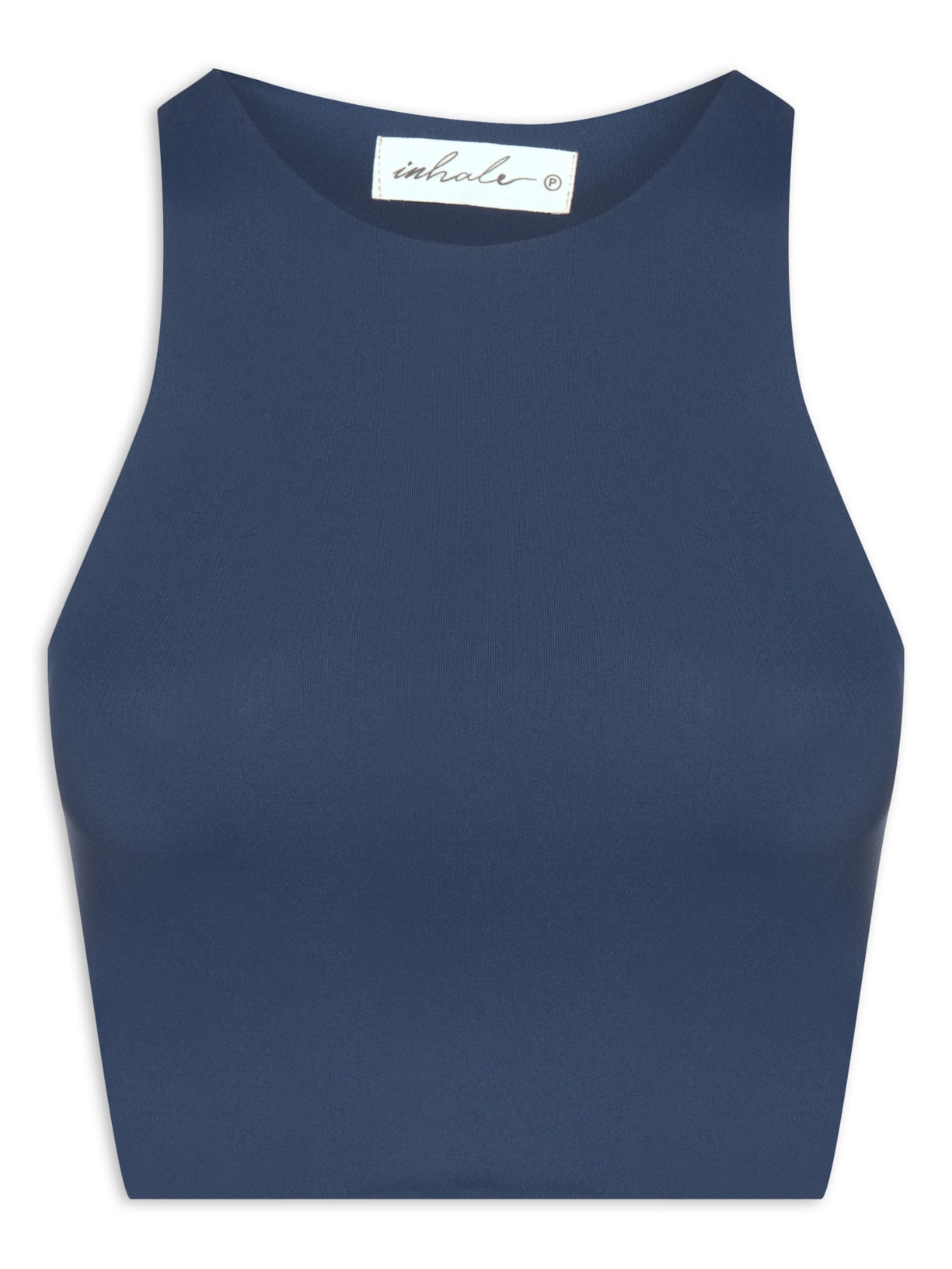 Top Cropped Azul Inhale