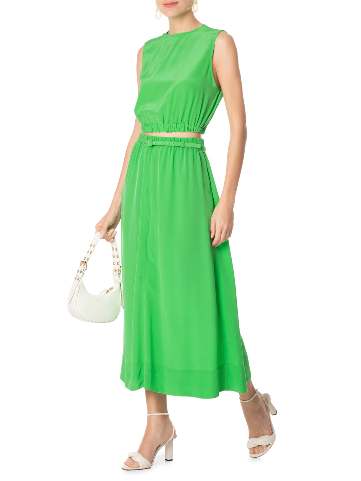 Top Cropped Cayenne Clássico Verde Animale