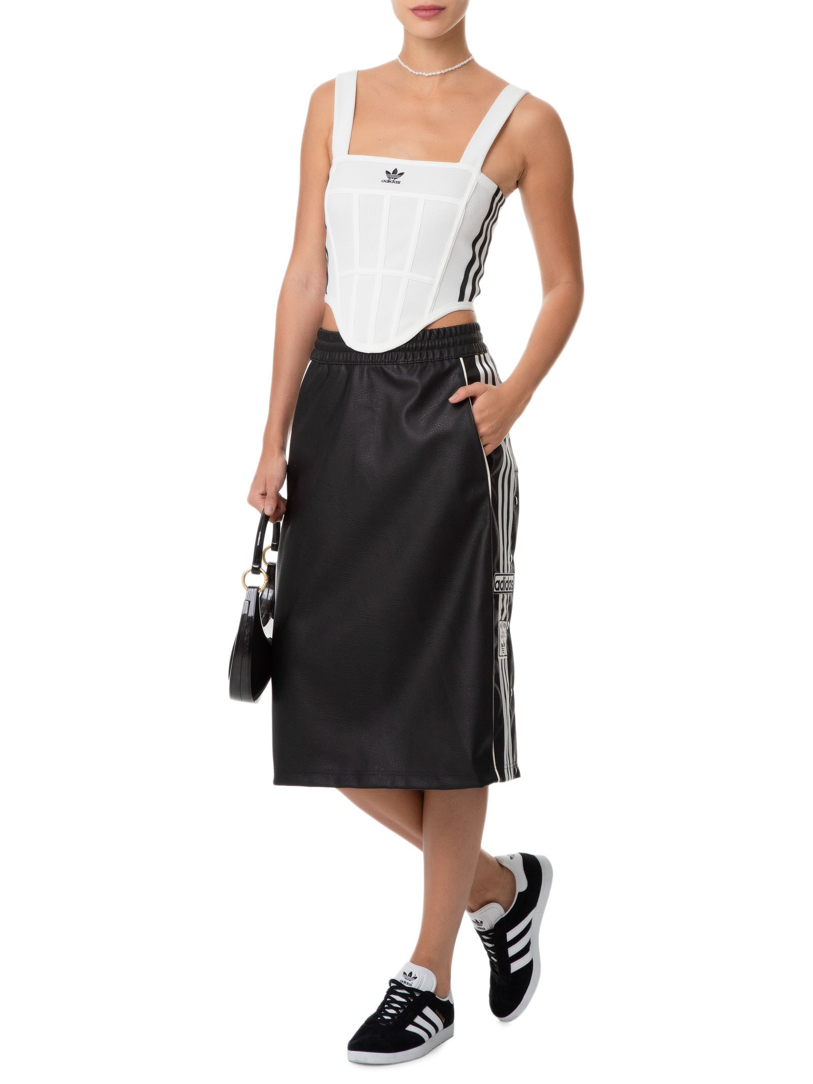 Top Cropped Corset Ribana - Adidas Originals - Off White