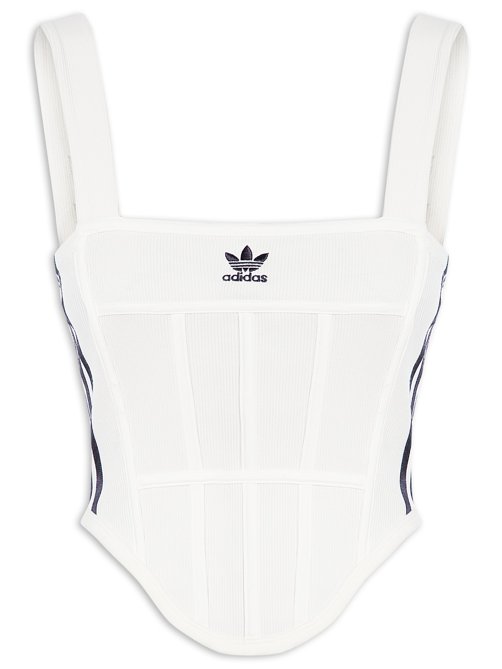 Top Cropped Corset Ribana - Adidas Originals - Off White