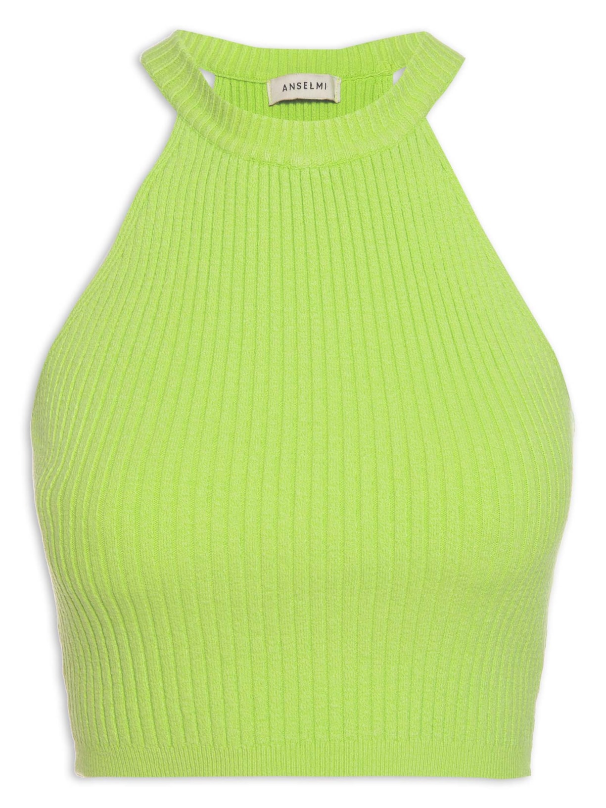 Top Cropped Decote Halter - Verde