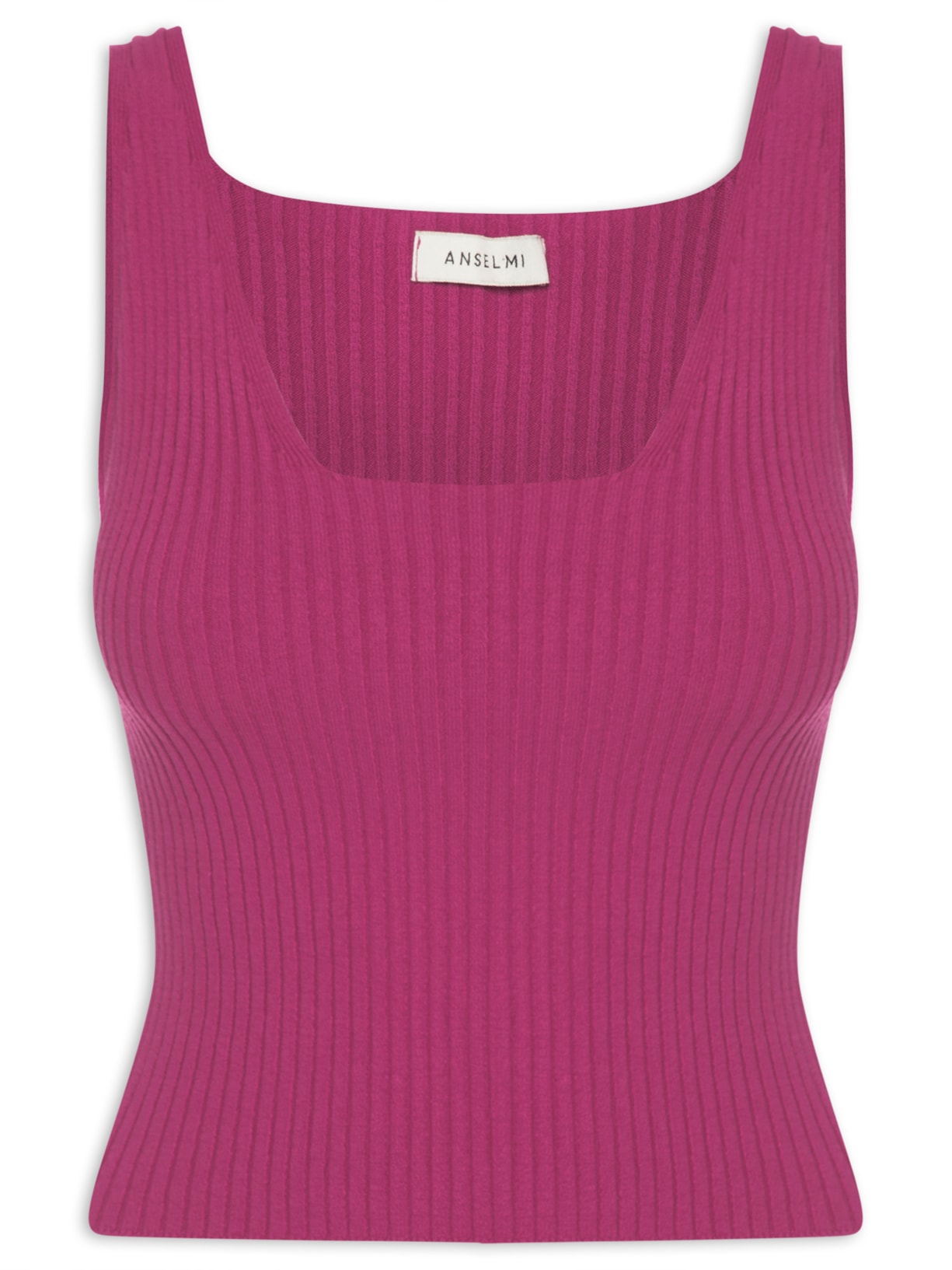 Top Cropped Decote Quadrado - Rosa