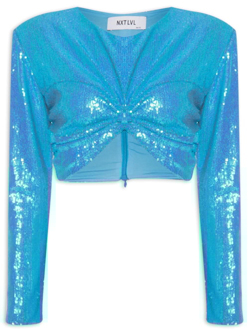 Top Cropped Ellis - Azul