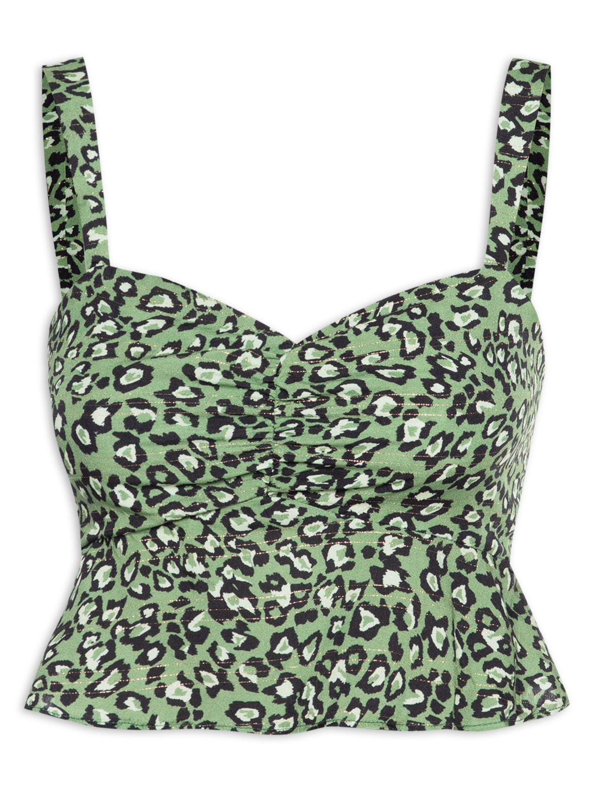 Top Cropped Estampa Los Roques - Animal Print