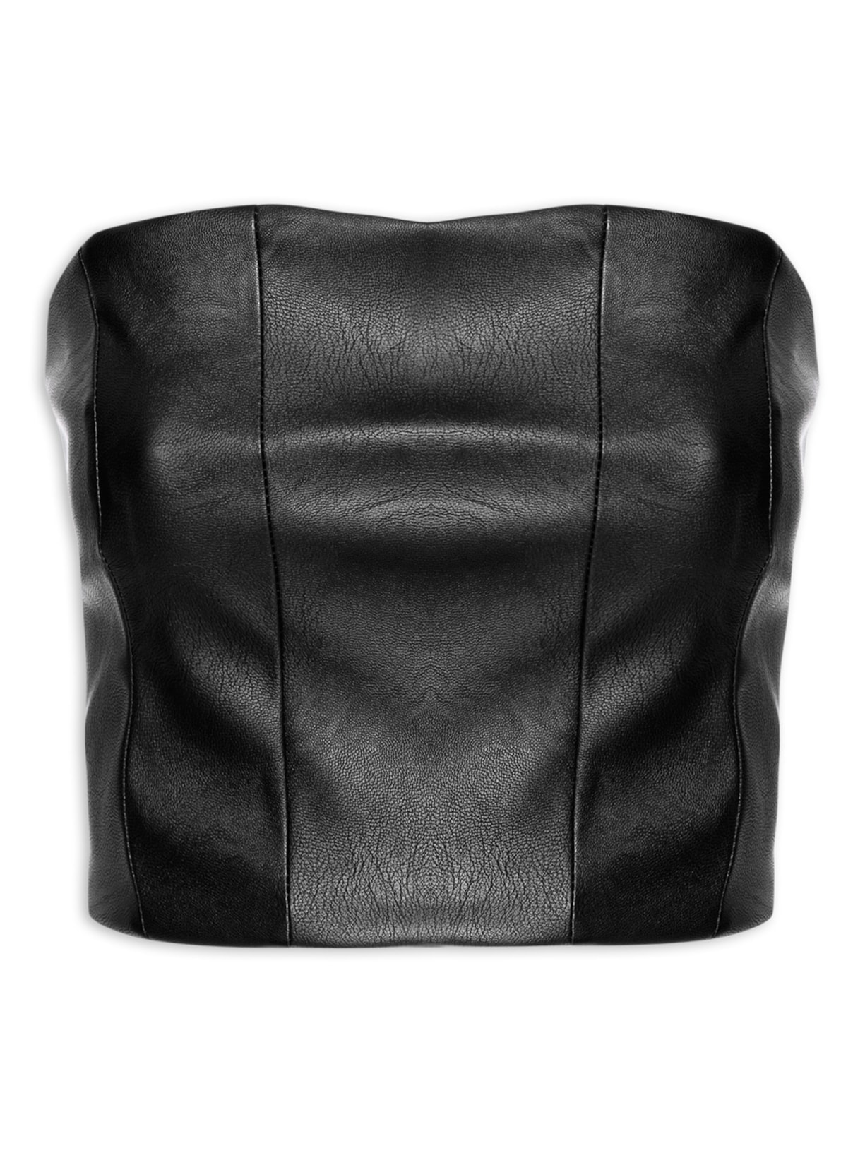 Top Cropped Faixa - Preto