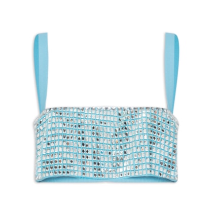 Top Cropped Hanna - Azul