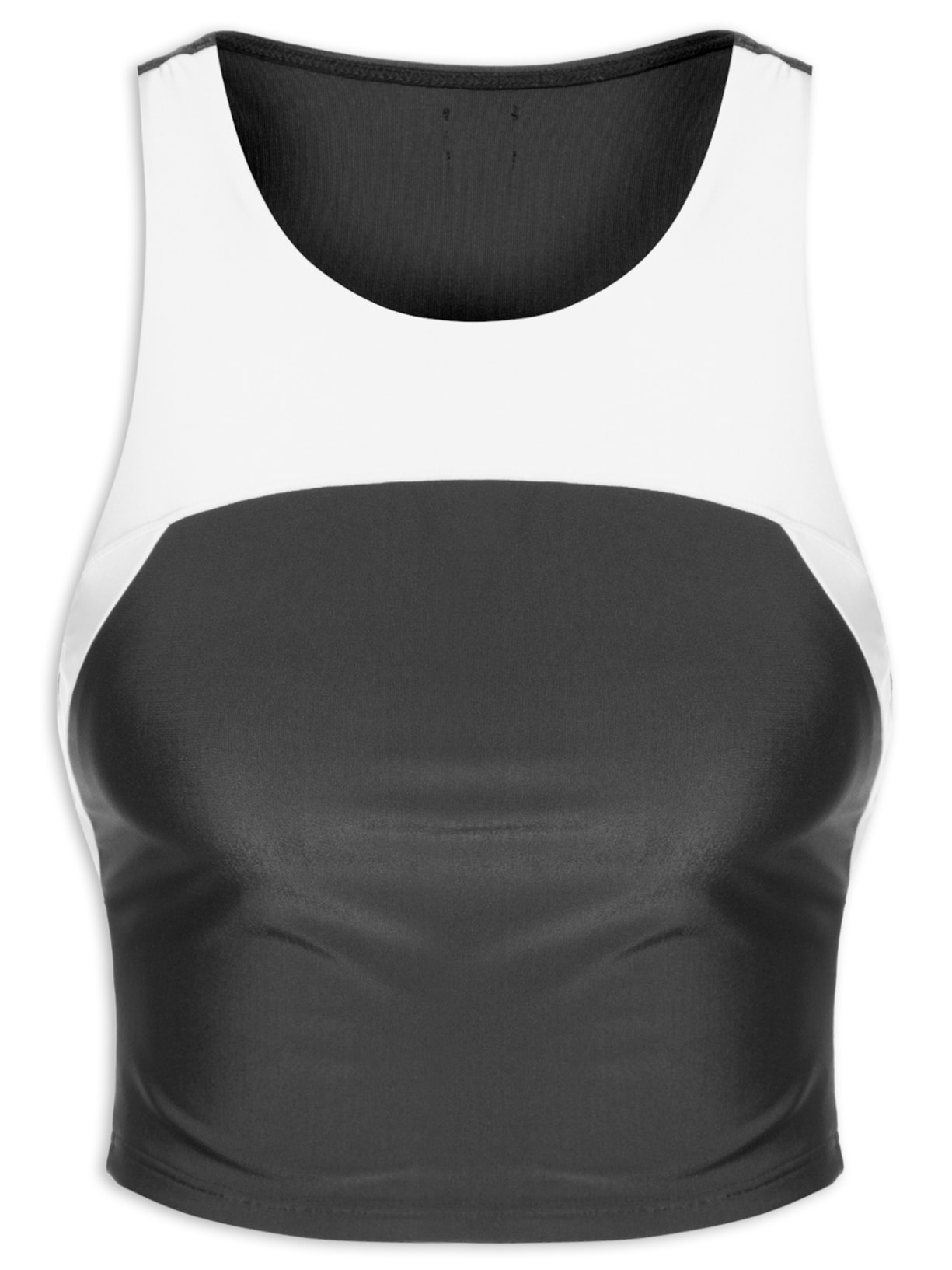 Top Cropped Liso - Preto