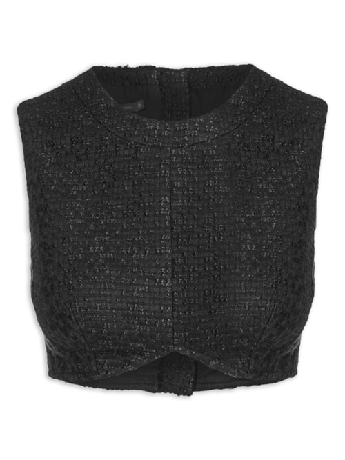 Top Cropped Loman - Preto
