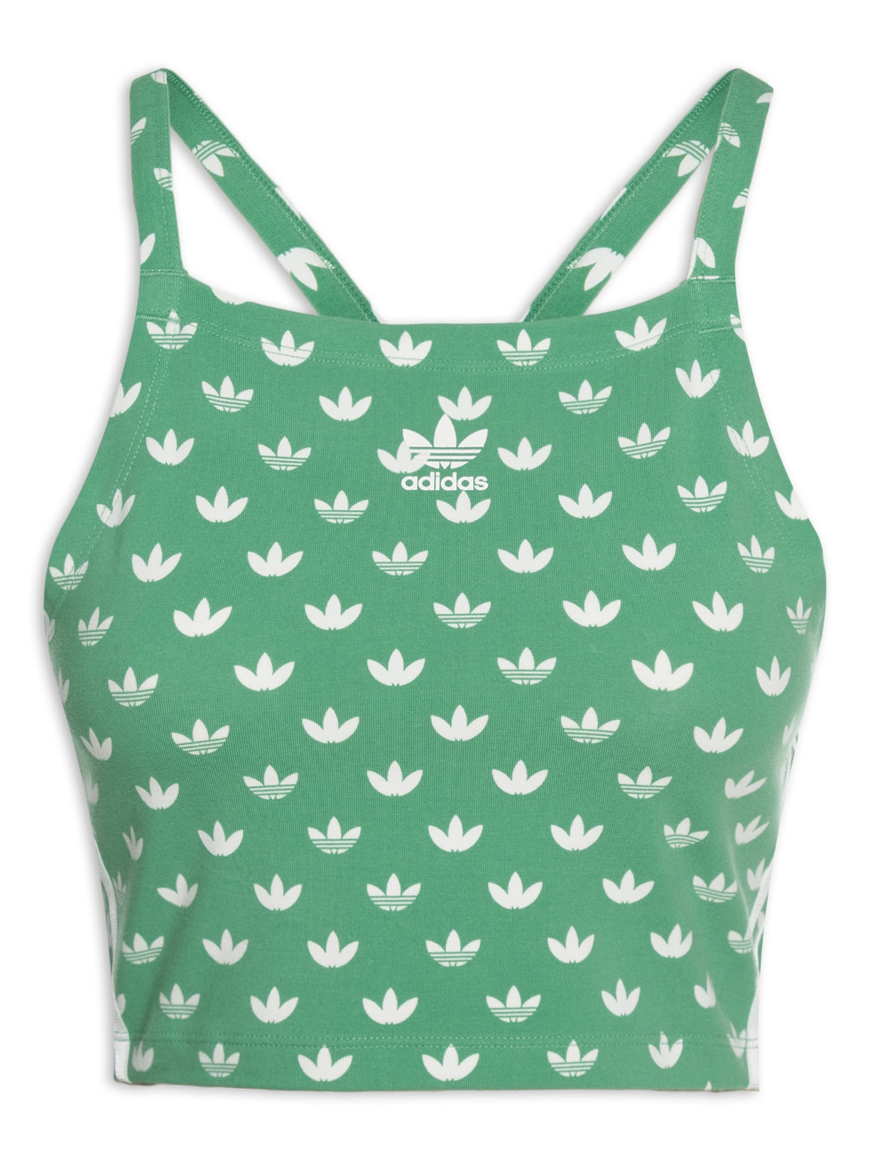 Top Cropped Monogram Três Listras - Verde