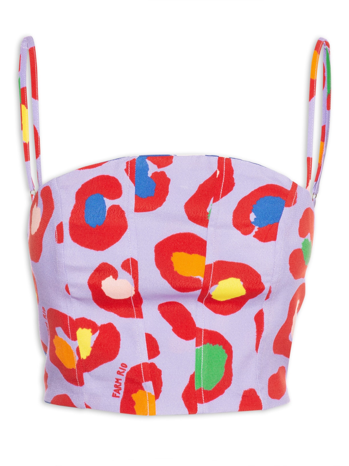 Top Cropped Onça Cool - Lilás