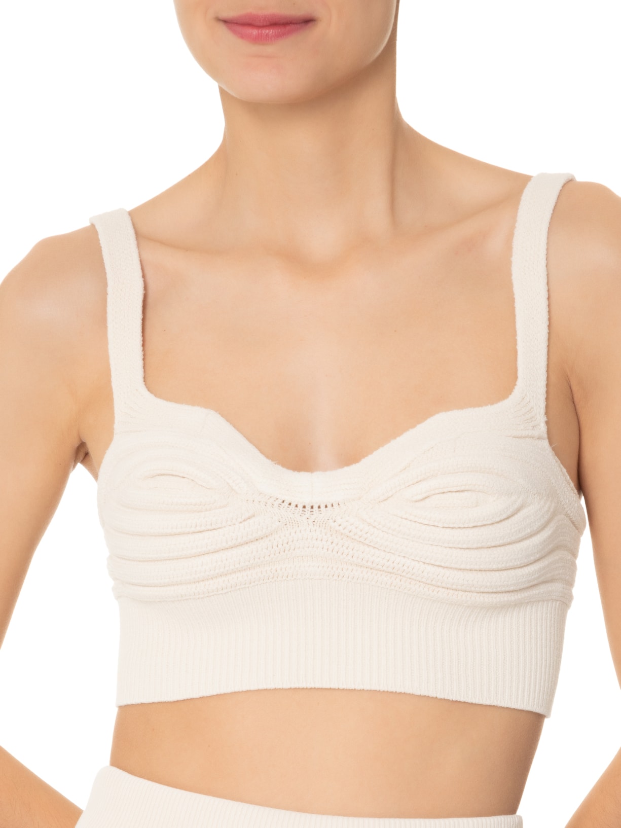 Top Cropped Ostra Off White Anselmi
