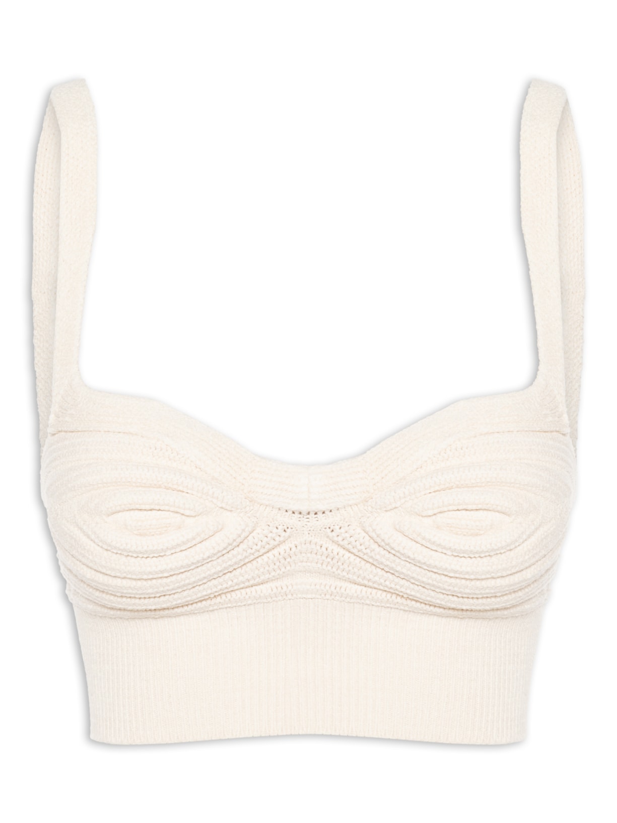 Top Cropped Ostra - Off White